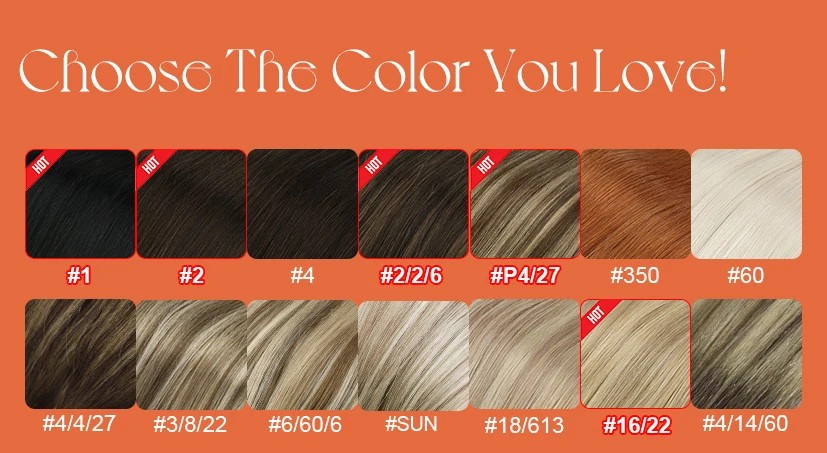 Hair color length guide